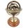 Astrolab decorativ Giftdeco NC1911, alama aurie si baza din lemn, 14 cm