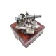 Sextant decorativ Giftdeco NC1514B – alamă, sticlă, 13 x 12 x 6 cm