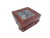 Sextant decorativ Giftdeco NC1514B – alamă, sticlă, 13 x 12 x 6 cm