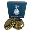 Busolă Hemisferium H40, alamă și sticlă, diametru 8,5 cm, stil vintage, nautic, renaștere