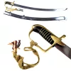 Replică decorativa Giftdeco, alamă, piele, oțel, metal și lemn, lungime 95 cm