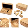 Obiect decorativ Giftdeco BR157, lemn de mango și alamă, 15 x 8 x 4,5 cm