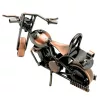 Machetă motocicletă chopper Giftdeco M33, metal, 15 x 6 x 9,5 cm, stil industrial