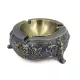 Scrumieră decorativa Giftdeco, metal, înălțime 4 cm, diametru 12 cm, stil retro, clasic