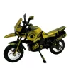 Machetă motocicletă Giftdeco HJ1, metal verde închis, 16 x 6 x 10 cm