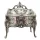 Cutie pentru bijuterii Giftdeco, metal, 9,7 x 10 x 6,7 cm