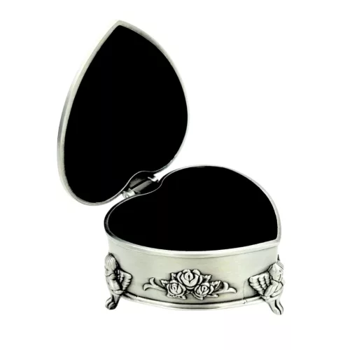 Cutie pentru bijuterii Giftdeco, metal, 8,7 x 8,4 x 5,1 cm