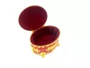Cutie pentru bijuterii Giftdeco, metal, 9 x 6,5 x 5,5 cm, stil modern