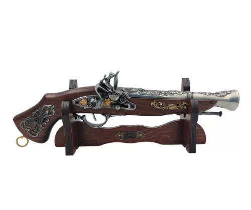 Obiect decorativ La Balestra, metal și lemn, lungime 38 cm