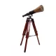 Lunetă decorativă Giftdeco TEL023H din alamă și lemn, înălțime 38 cm