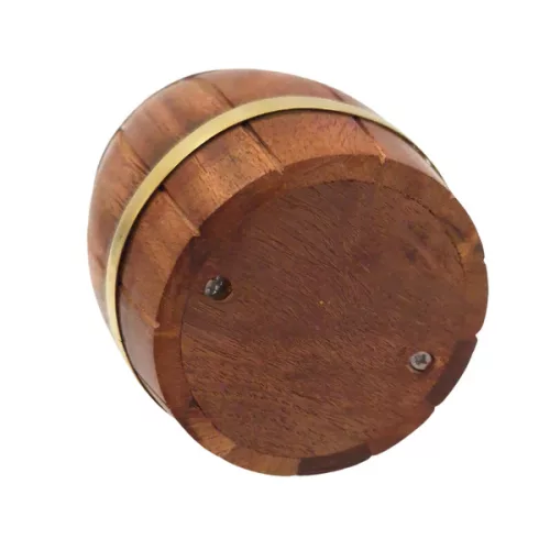 Obiect decorativ Giftdeco DNU-001, alamă și lemn, înălțime 13 cm