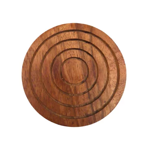 Set suporturi pahare Giftdeco DNU-019, alamă și lemn