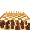 Set sah magnetic Giftdeco DNU-026, lemn si alama, 25 x 25 cm