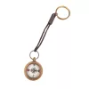 Breloc busola Giftdeco CL336/1, metal si sticla, finisaj alama, 3 x 17 cm