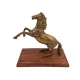 Figurină decorativa Giftdeco NI9537, aluminiu și lemn, 27,5 x 15 x 27,5 cm, stil retro, glamour