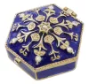 Cutie pentru bijuterii Giftdeco B0035-08BL, metal, 5 x 5 x 2cm