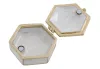 Cutie cadou Giftdeco B0035-08WH, metal, 5 x 5 x 2cm