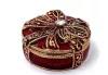 Cutie pentru bijuterii Giftdeco B0118-08, metal, 4 x 4 x 1cm
