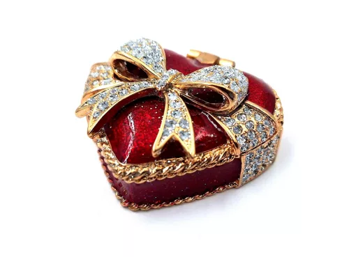 Cutie pentru bijuterii Giftdeco B0747-00, metal, 4,8 x 4 x 2,5 cm