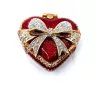 Cutie pentru bijuterii Giftdeco B0747-00, metal, 4,8 x 4 x 2,5 cm