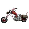 Macheta motocicleta chopper Giftdeco 040SMT, metal rosie, 35,5 cm