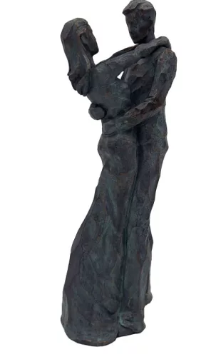 Figurină cuplu dansând Giftdeco 43064, polirășină, 10,7 x 8,5 x 28 cm