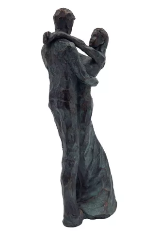 Figurină cuplu dansând Giftdeco 43064, polirășină, 10,7 x 8,5 x 28 cm