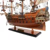 Machetă navala Giftdeco SF45R, plastic, metal și lemn, înălțime 45,7 cm, lățime 17,8 cm, stil nautic