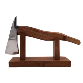   Obiect decorativ Giftdeco WAA177, metal și lemn, înălțime 14 cm, lungime 27 cm