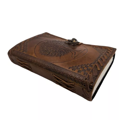 Caiet Giftdeco AH01 cu Arborele Vietii, piele de capra, 200 pagini, 18 x 13 cm