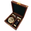 Set cadou retro Giftdeco NC102365 – busolă, lunetă și clepsidră