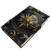 Busolă Giftdeco AH12, piele de capra și metal, 15 x 10 cm, stil retro, vintage, nautic
