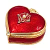 Cutie pentru bijuterii Giftdeco B0767-06RD, metal, 4,4 x 4 x 2 cm
