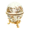 Cutie pentru bijuterii Giftdeco B0794-00, metal, 4,5 x 4,5 x 6,3 cm