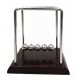 Pendul Newton Giftdeco YG002BW, lemn MDF si bile din otel cromat, 14 cm