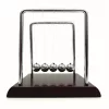 Pendul Newton Giftdeco YG002BW, lemn MDF si bile din otel cromat, 14 cm