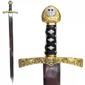   Replică decorativa Giftdeco, alamă și oțel, lungime 98,5 cm