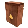 Set de cărți Giftdeco DNU-2985 în cutie din lemn, simbol pică, 11 x 8 x 4,5 cm