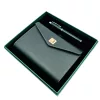 Jurnal Giftdeco EE8, piele, 22,5 x 21 cm, stil modern, clasic