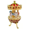 Cutie muzicală carusel Giftdeco MX-014 – cai rotativi, 7 x 7 x 14 cm