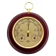 Stație meteo Giftdeco YG386, barometru, termometru și higrometru, MDF și alamă, diametru 15 cm