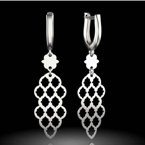 Stříbrné náušnice model 62