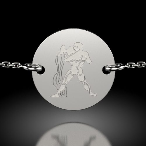 Stříbrný řetízkový náramek model1 Aquarius