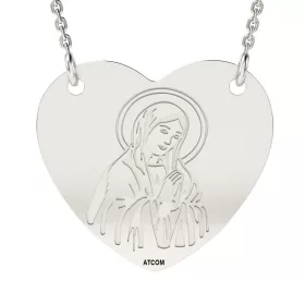   Řetízek se stříbrným přívěskem model Orthodox heart 1