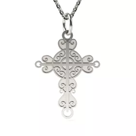 Stříbrný řetízek s přívěskem model Christian Cross