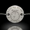 Model Birthday Clock stříbrný řetízkový náramek