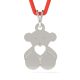 Přívěsek ze stříbra se šňůrkou model Ursulet se srdcem