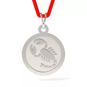   Stříbrný přívěsek se šňůrkou model Talisman Scorpion