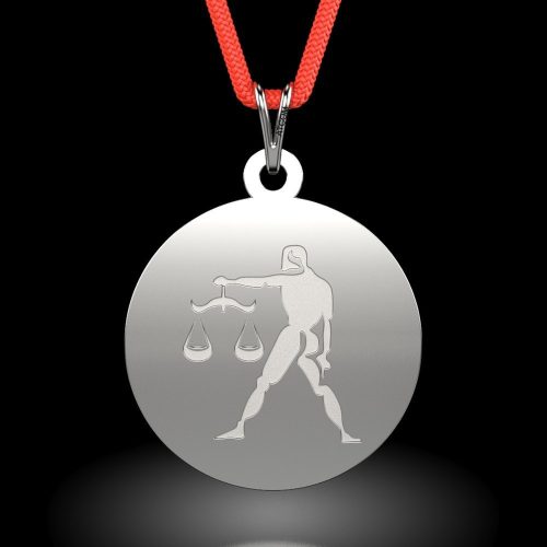 Stříbrný přívěsek se šňůrkou model Libra