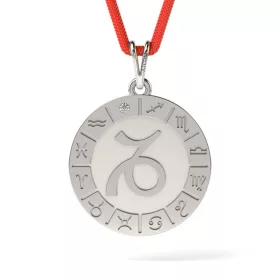 Stříbrný přívěsek se šňůrkou model Capricornus